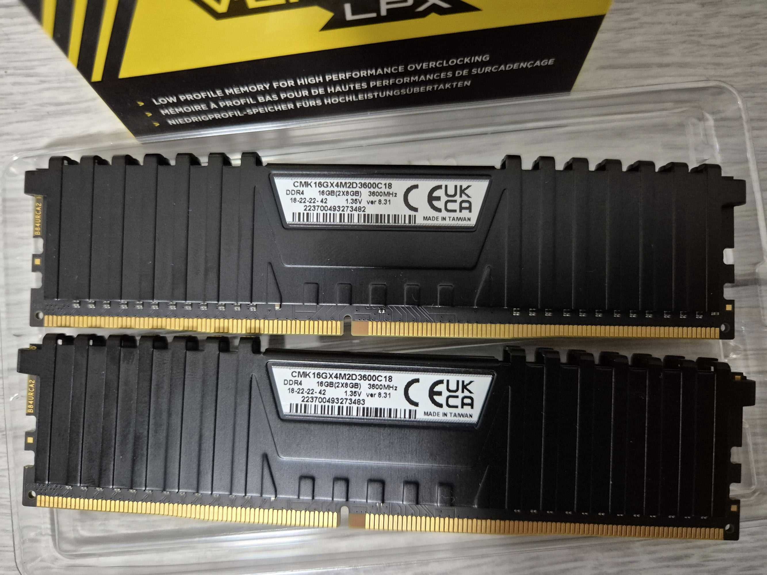 пам'ять DDR4 16GB Kit (2x8) 3600MHz Corsair Vengeance LPX. Trade-in