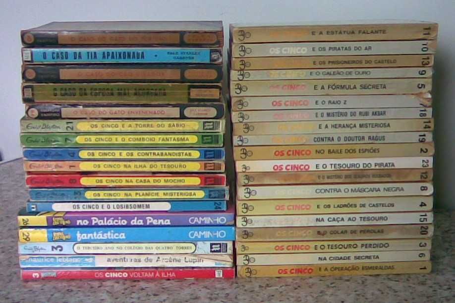 Lote com 36 livros - Os Cinco, Vampiro e outros - venda individual