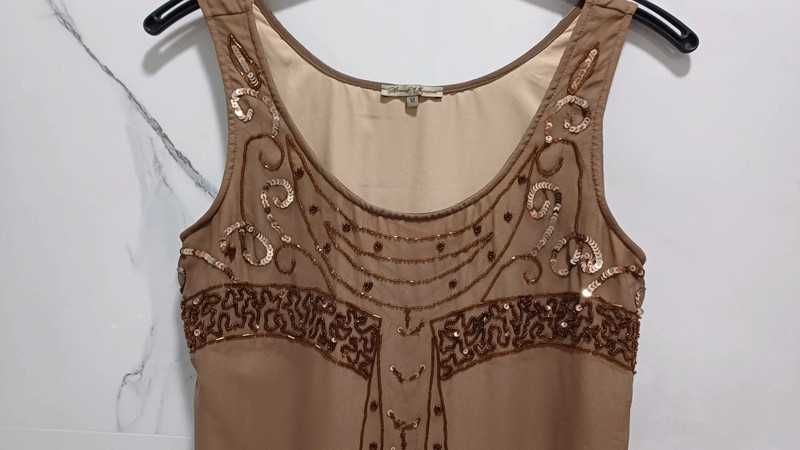 Vestido de Festa com lantejoulas