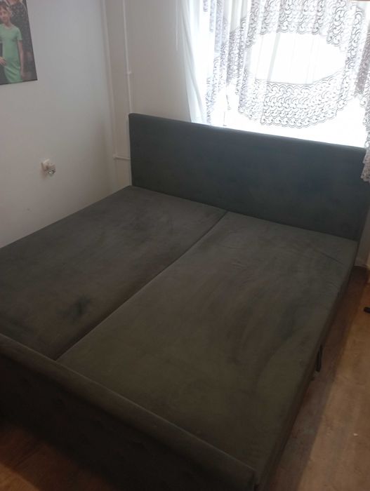 Łóżko z pojemnikiem na pościel 200/220