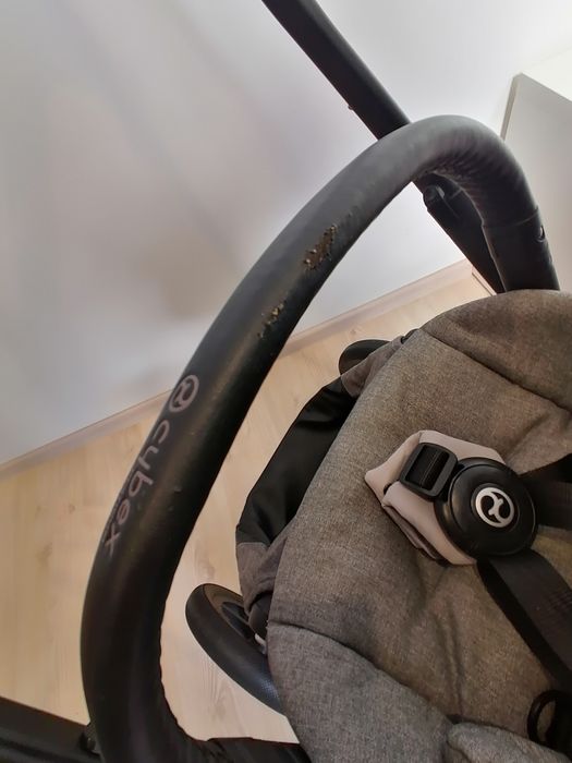 Wózek Cybex Priam Lux Set Manhattan Grey, gondola, spacerówka, fotelik