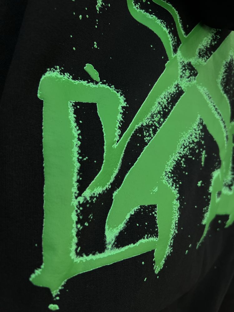Худі Off-White Green Arrow Skate Print Black