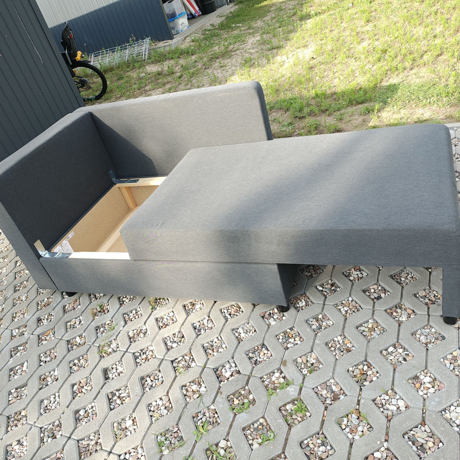 Ikea bygget leżanka sofa rozkładana łóżko jednoosobowe
