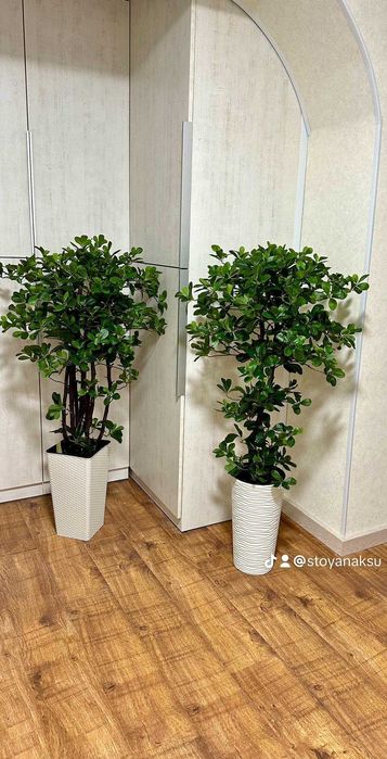 Искусственные деревья вазоны растения для дома офиса