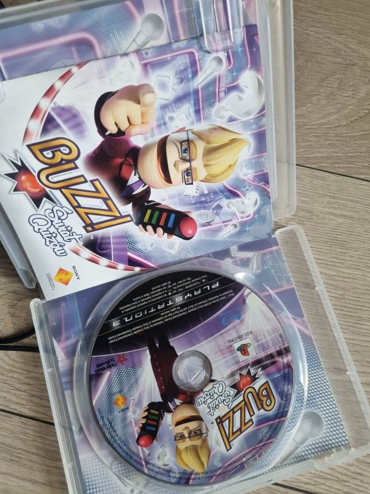 Oryginalna Gra Buzz Świat Quizów + Buzzery Playstation Ps 3