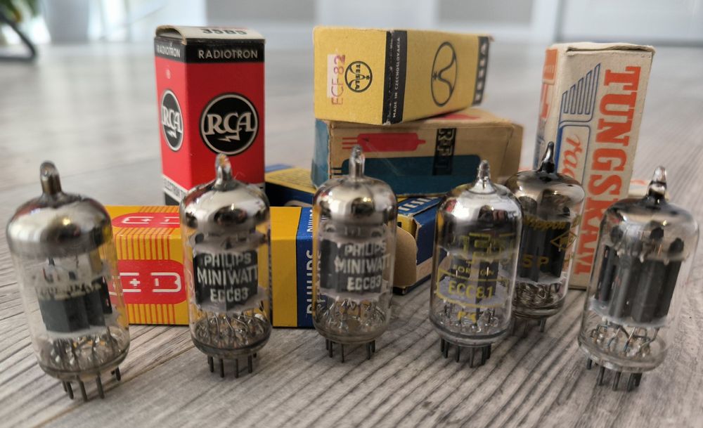 Радиолаампы ECC81,ECC82 ECC83