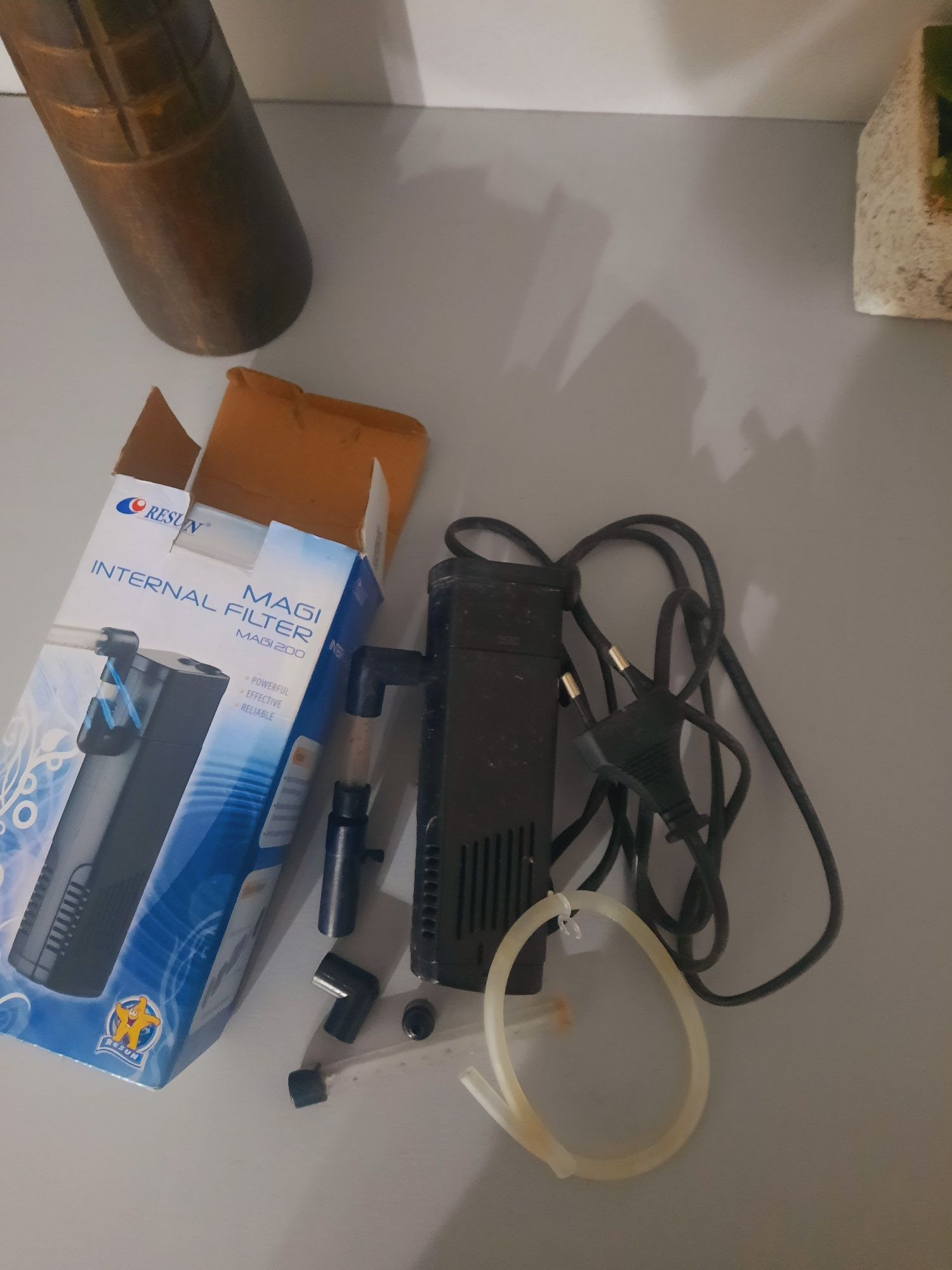 kit, filtro e termostato para aquário