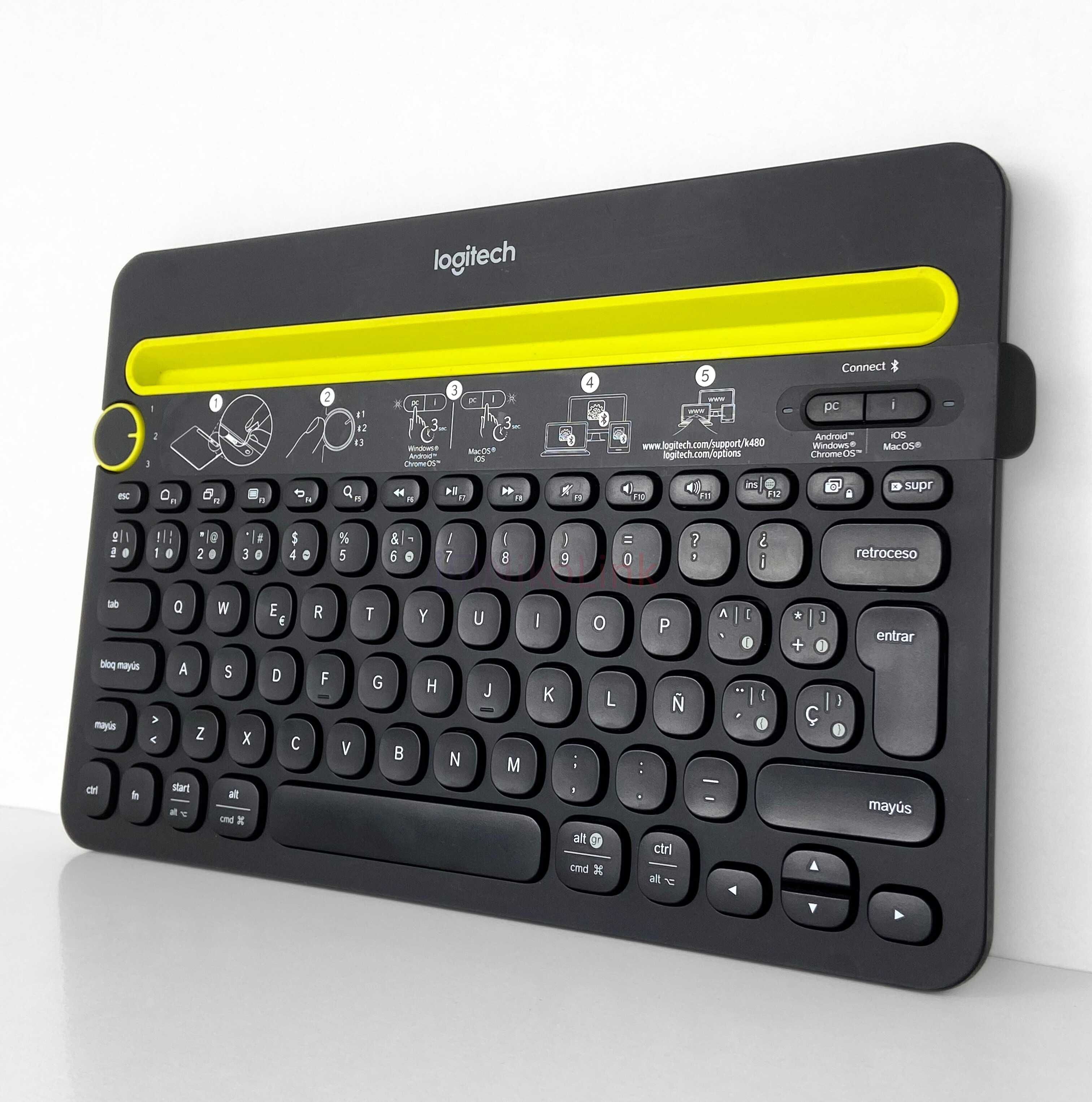Bluetooth Клавіатура Logitech K480 З підставкою | Refurbished
