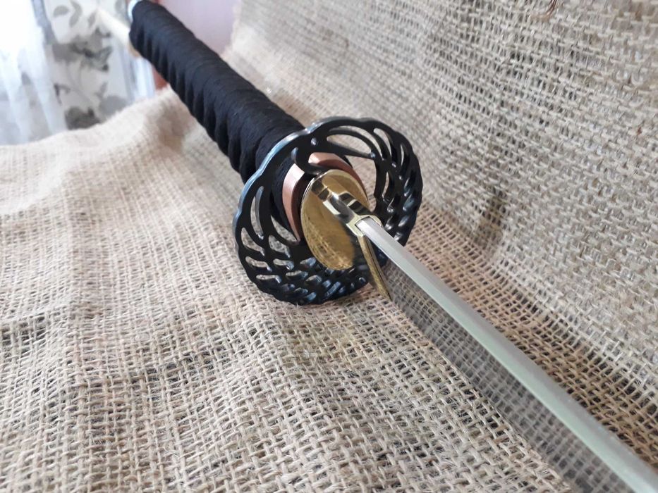 Катана ручної роботи. Меч Розбірний. Сталь 65г.