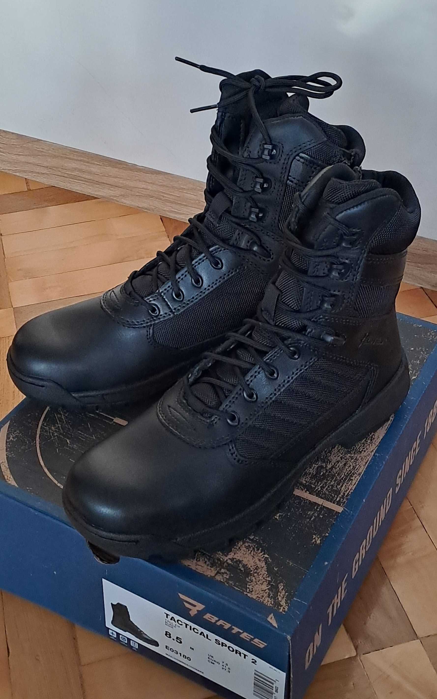 Buty Bates Tactical Sport 2 Tall Side Zip E03180, R. 41,5, NOWE