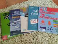 Cadernos de actividades 9 ano fica or 5 euros cada não tenho o de port