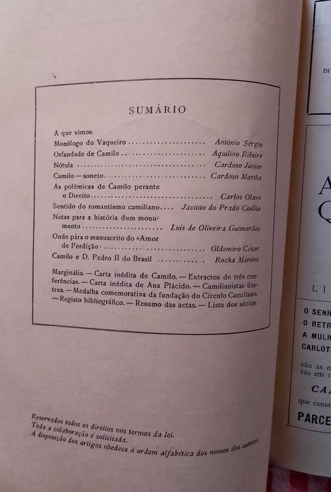 Camiliana & Vária n.º 1