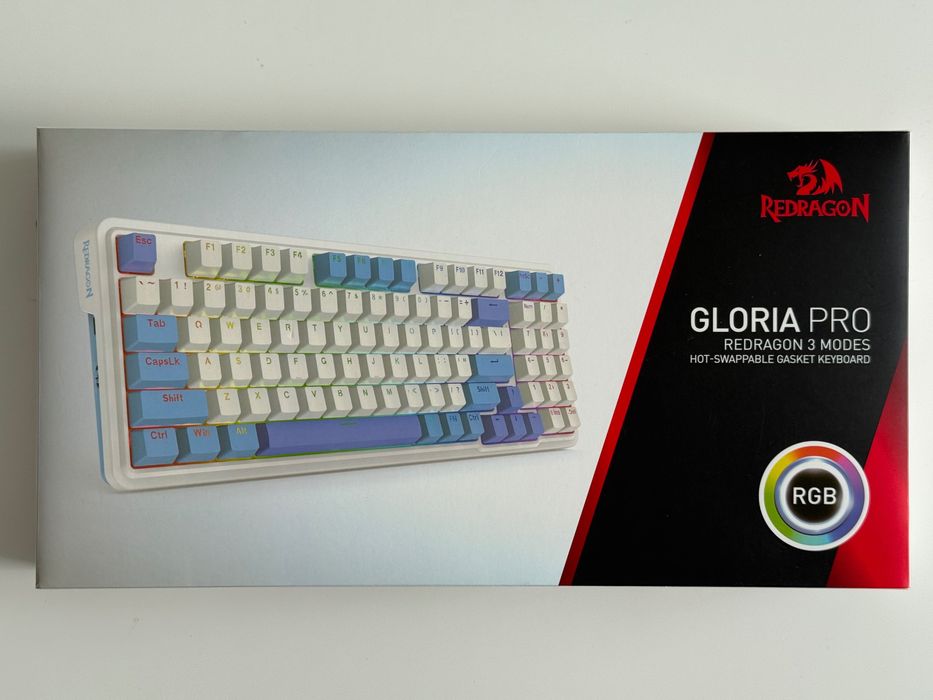 Redragon Gloria Pro / Bumblebee / biało–fioletowo–niebieska