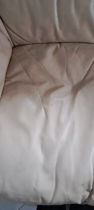 Duża i mała kanapa skórzana