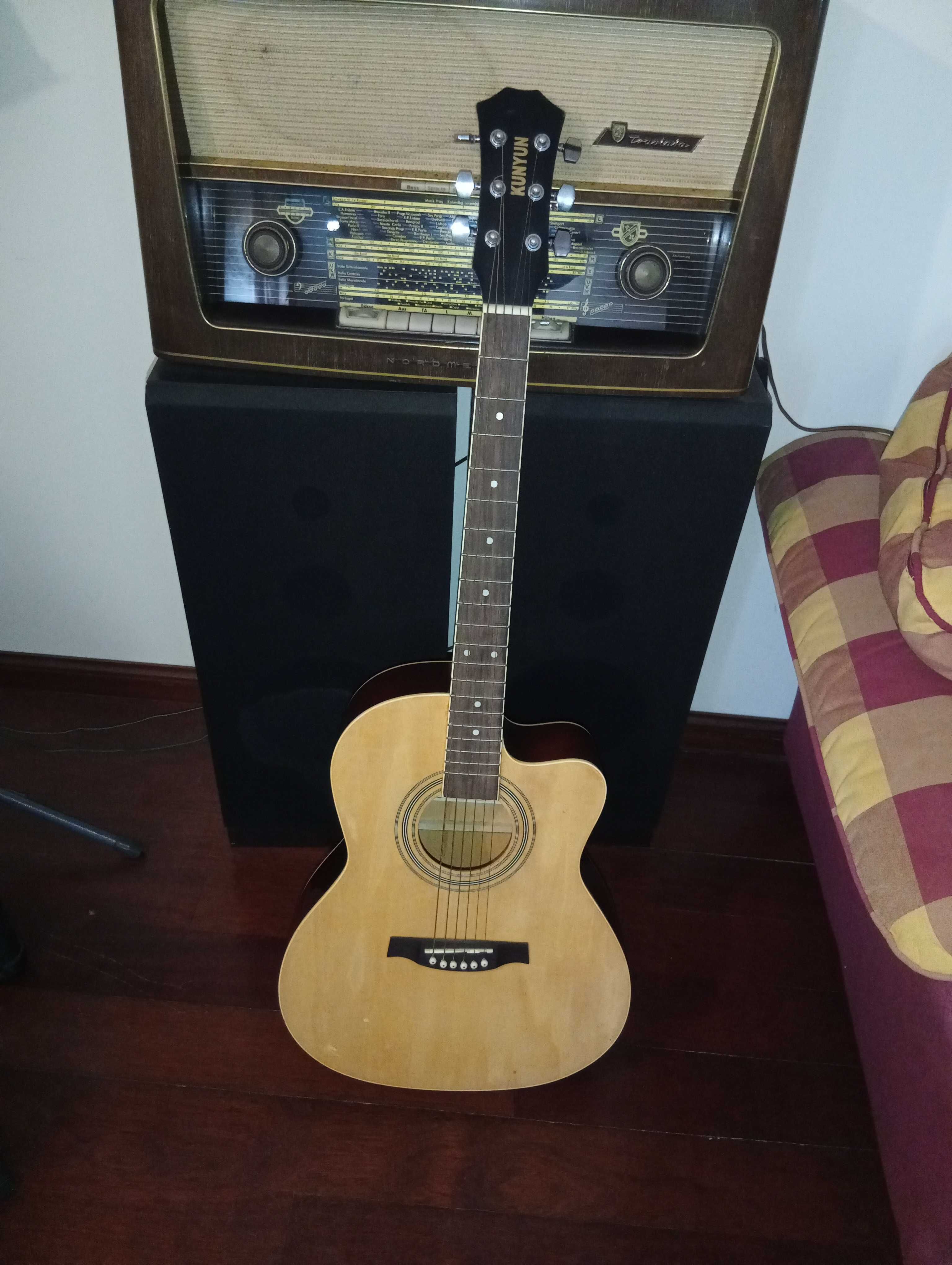 Viola acústica de seis cordas