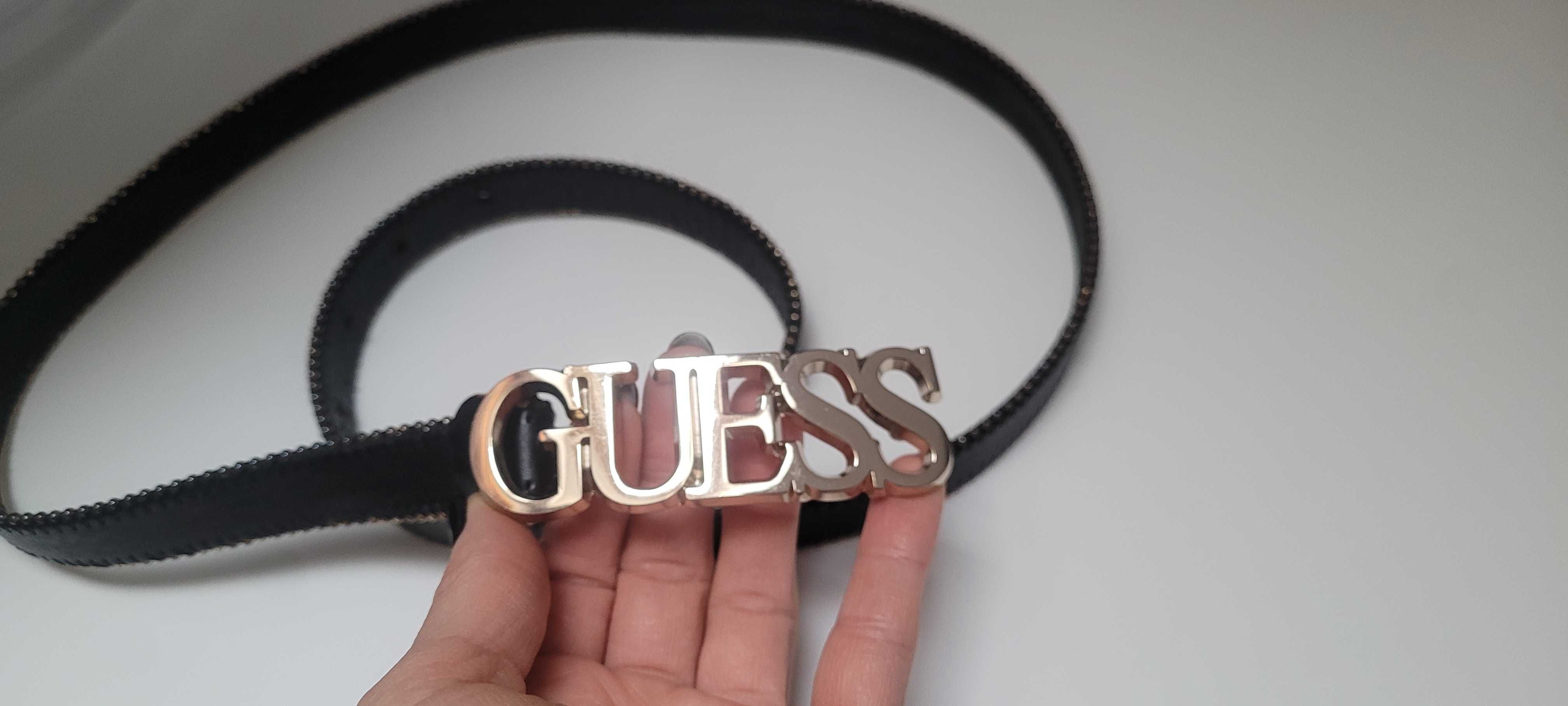 Pasek czarny guess