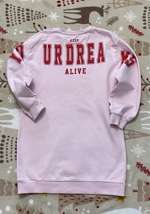 George różowa bluza z nadrukiem na plecach S