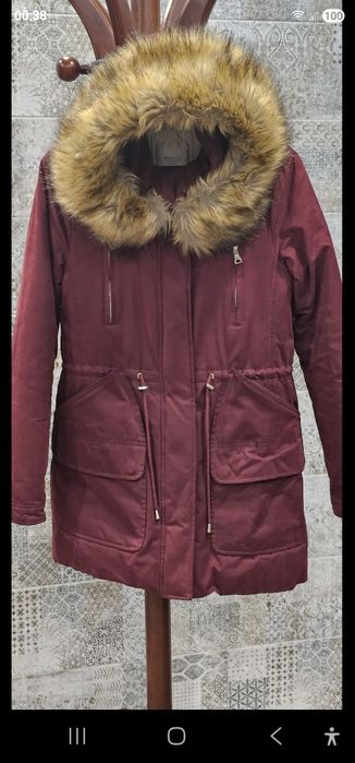 Удлиненная теплая куртка Zara