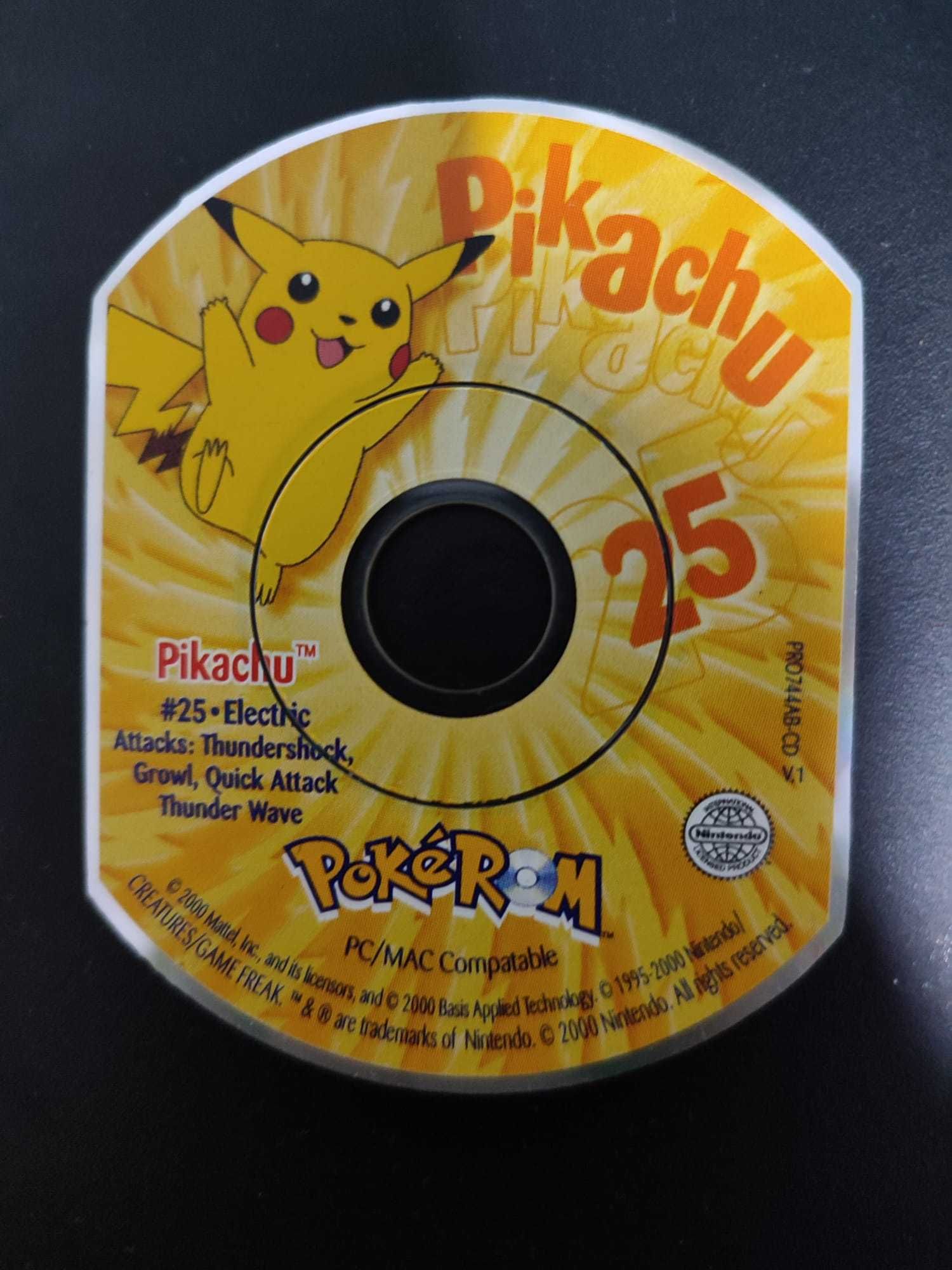 Vintage 2000 Pokémon PokéROM Disc Pikachu/Mewtwo