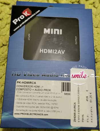 Mini 1080P HDMI Convertor -RCA-AV-CVBS-HDTVC