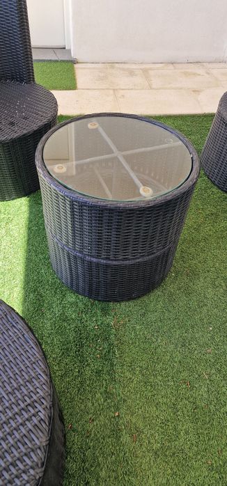 Conjunto jardim exterior em Rattan