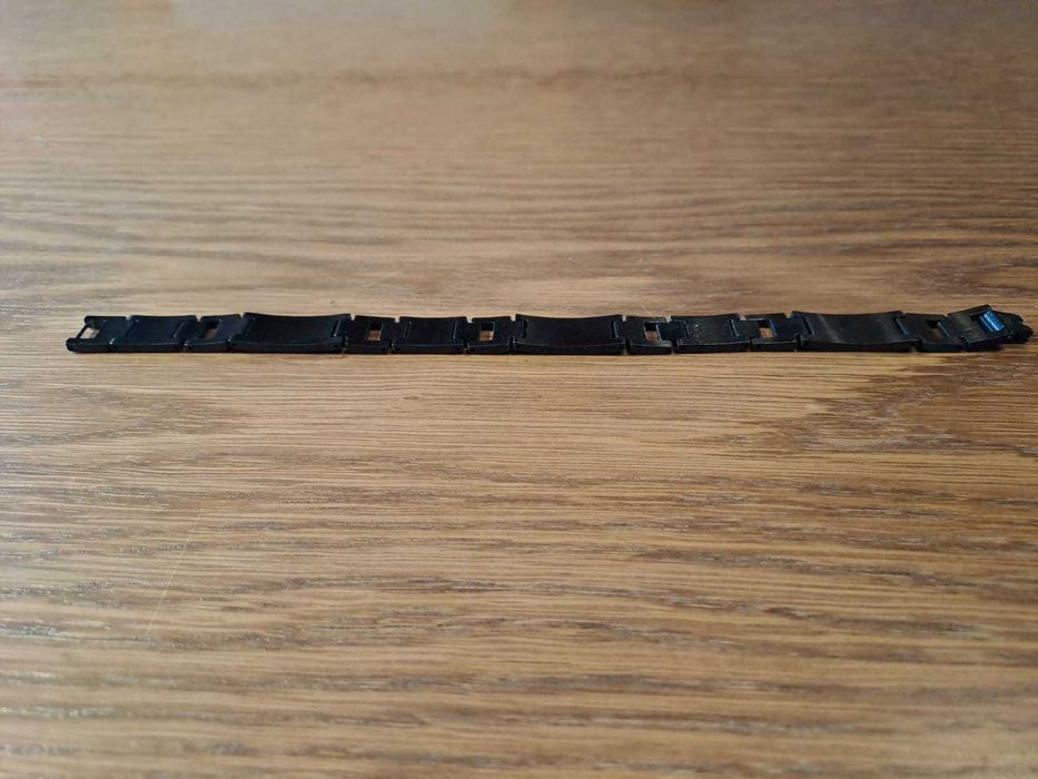 Bransoleta - czarna, metalowa