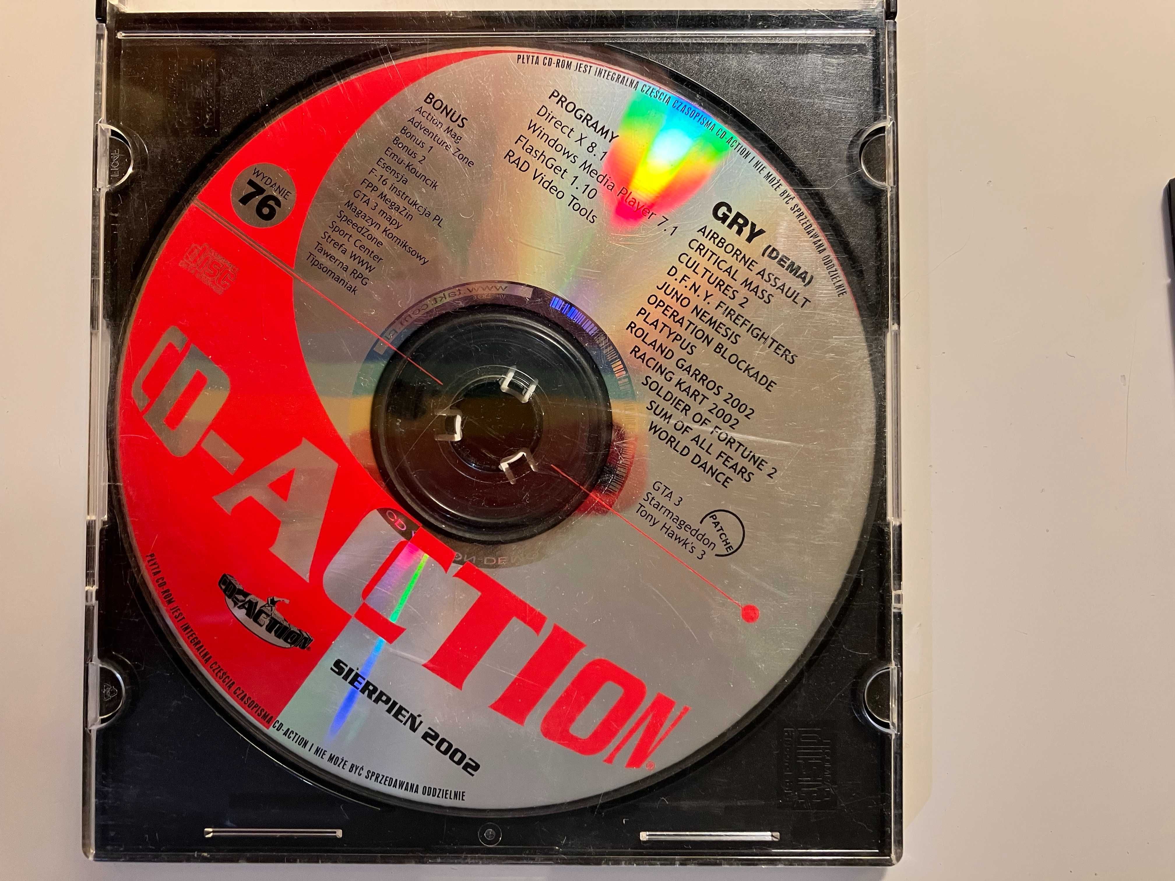 3 CD ACTION : Sierpień i grudzień 2002 ; kwiecień 2003 Wyd. 85