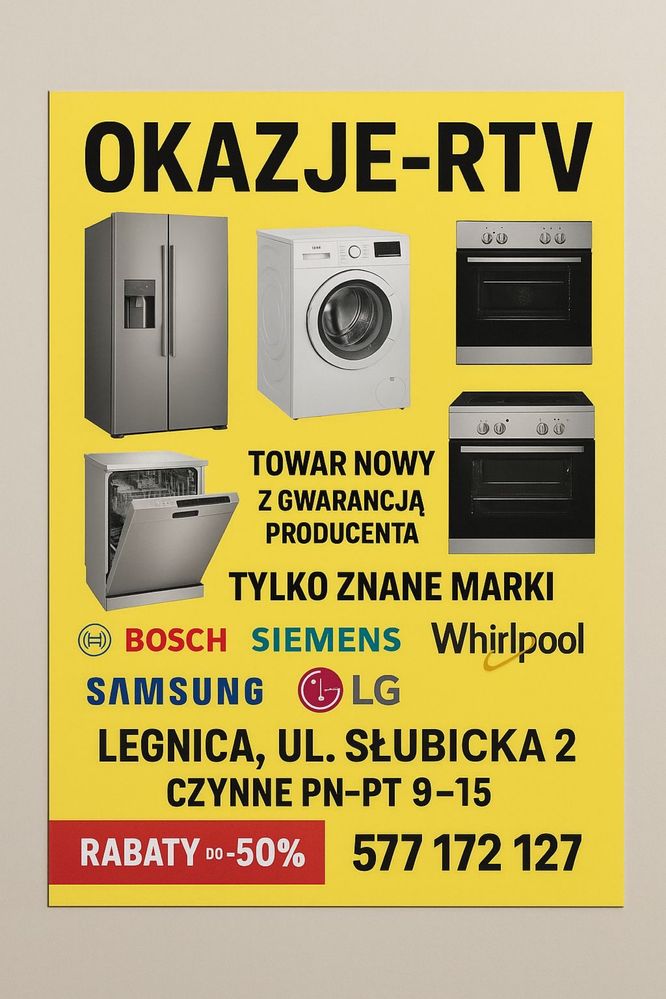 Zmywarki pod zabudowe i wolnostojace BEKO, WHIRLPOOL, samsung i inne