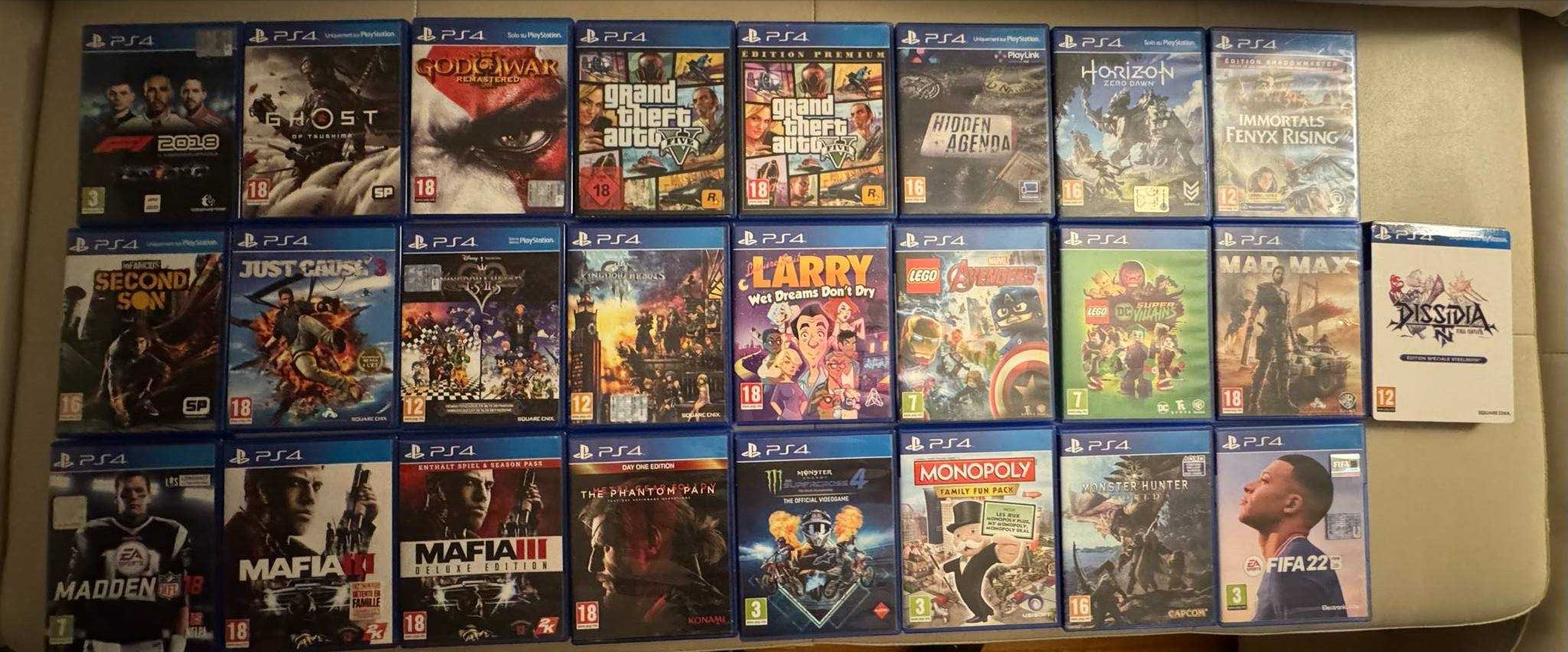 Jogos e Comando de Playstation 4