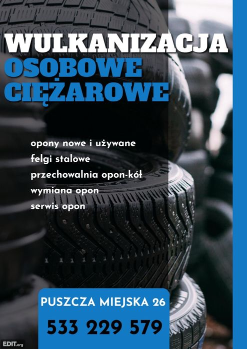 WULKANIZACJA # Puszcza Miejska # opony zimowe # 205/55 R16 # felgi #