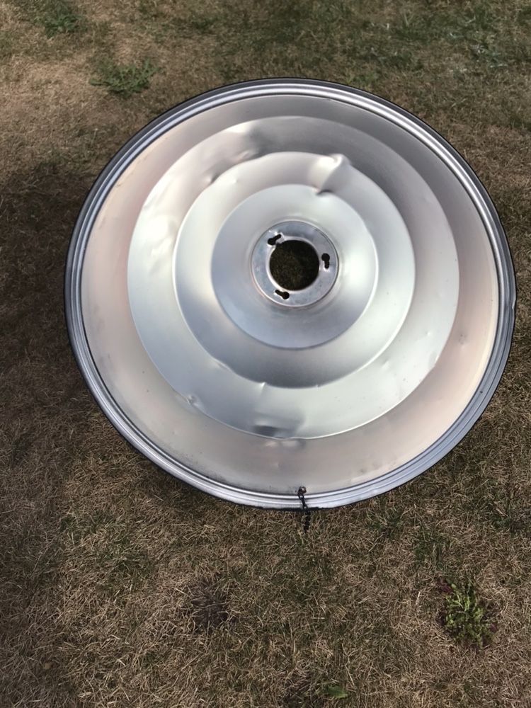 Lampa duża z zawiesiem - loft - czarna - malowana proszkowo
