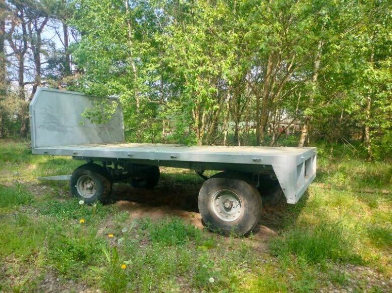 Przyczepa do bel resory burty aluminiowe Autosan Pronar pług 3 brony
