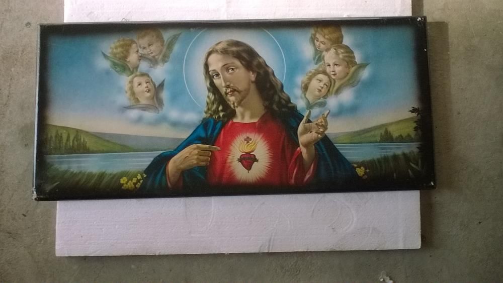 Quadro antigo motivo religioso