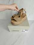 Sandały damskie lasocki skórzane 38 camel karmelowe modena