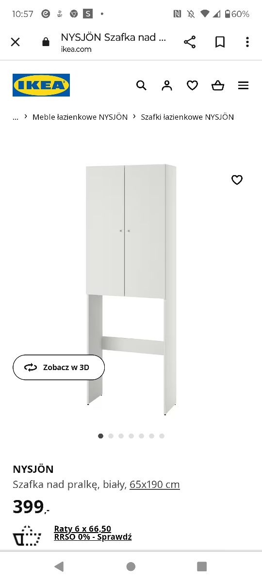 Półka nad pralkę Ikea nowa