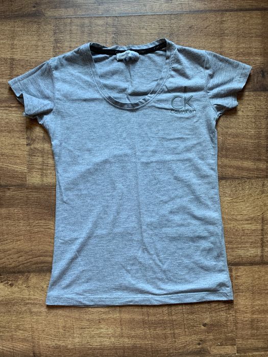T-shirt koszulka podkoszulek szara Calvin Klein 34 XS