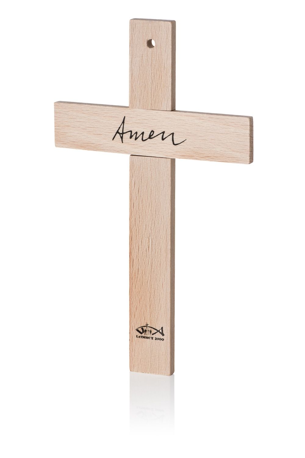 Krzyże krzyżyki drewniane (3 sztuki) napis Amen Lednica2000