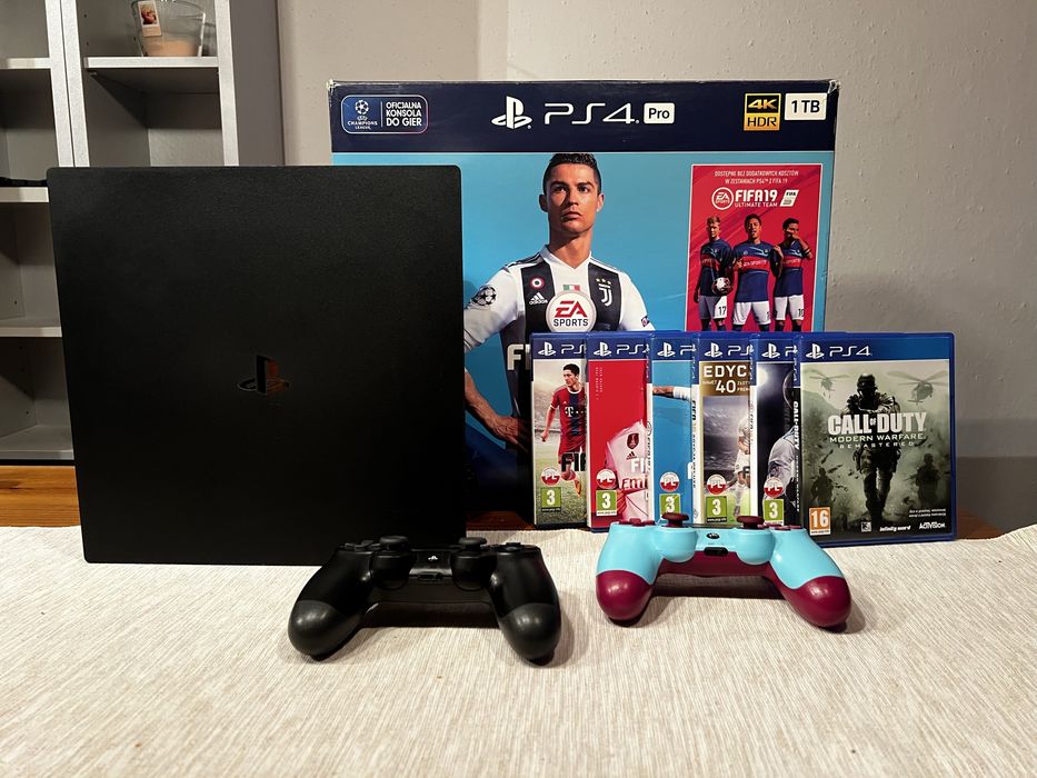 PS4 Pro 1TB SSD + gry