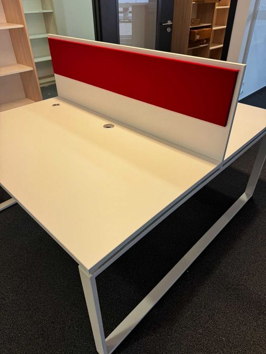 Biurko dwustanowiskowe 140x80 biurka bench do biur domu hotelu