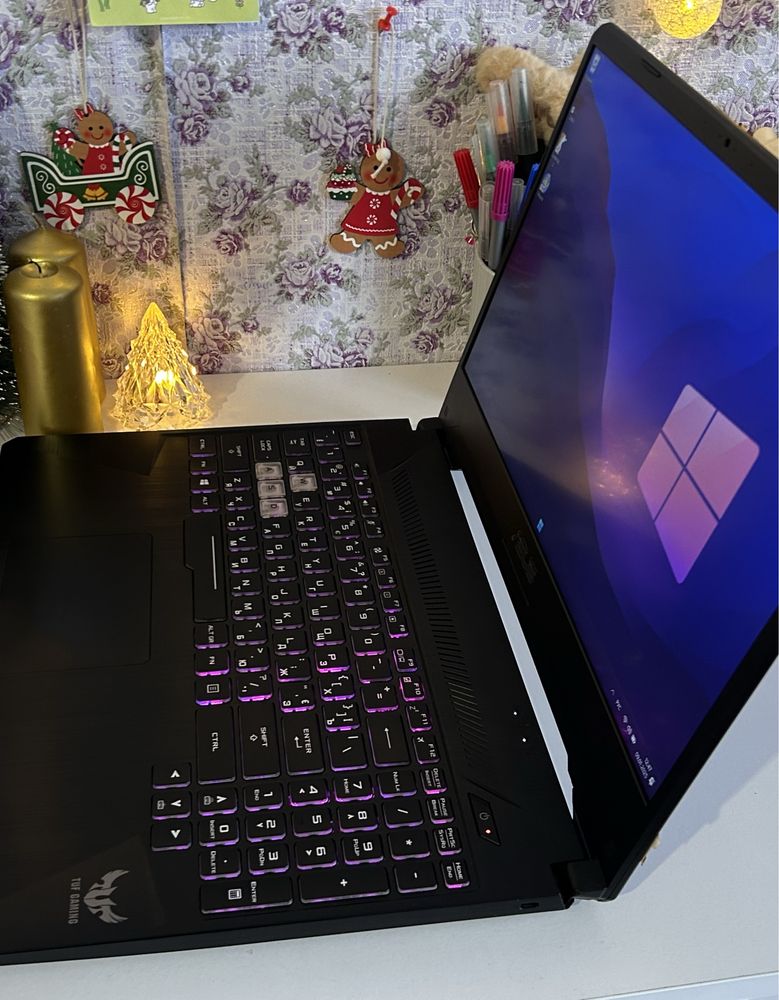 Ноутбук игровой asus tuf 120hz 1050ti Ryzen 5355h ssd512 gb 12 gb RAM