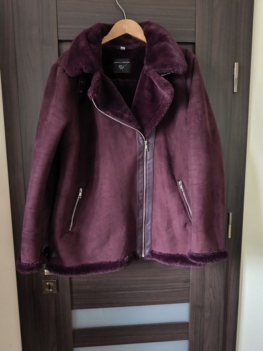 Ramoneska kożuch r 46/48 burgund