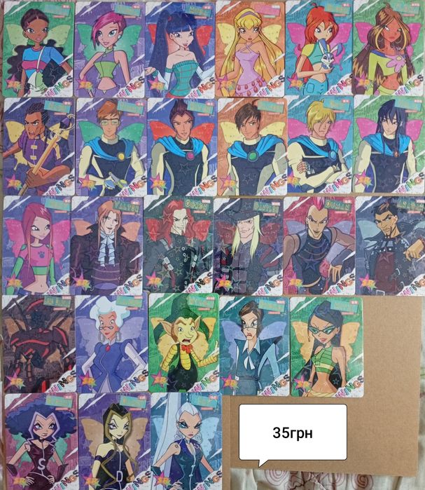 Картки Winx. Вінкс. Шикиши winks