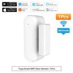 Tuya Sensor de Porta Inteligente Wi-Fi Porta Janela Abrir Alarme