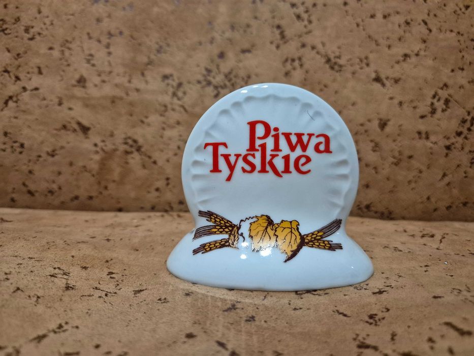 Kolekcjonerski serwetnik Piwa Tyskie 1929 - porcelana Bogucice