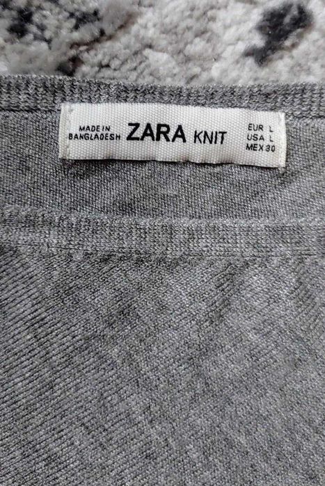Zara, szary sweter damski