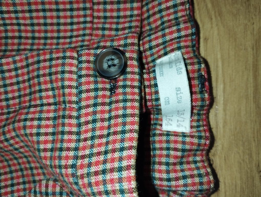 Eleganckie spodnie Okazjonalne w kratę Zara 164