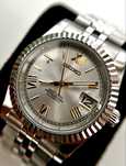 Customowy Zegarek Automatyczny „Seiko Mod Datejust” srebrno-złoty