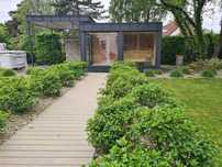 Sauna ogrodowa strefa spa, zadaszenie tarasowe - domekisauna.pl