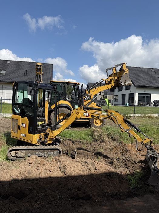 Usługi minikoparką, kruszywa , zagęszczarki, wozidło 1t,Rębak,