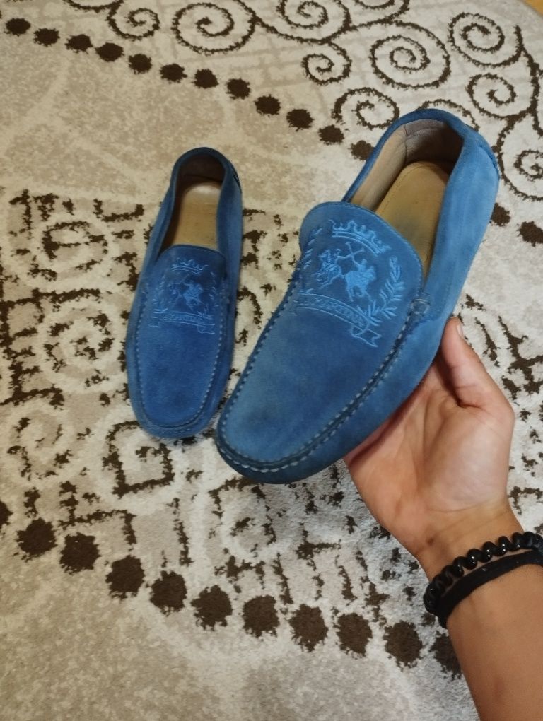 Чоловічі мокасини La Martina (оригінал), виготовлені в Італії.